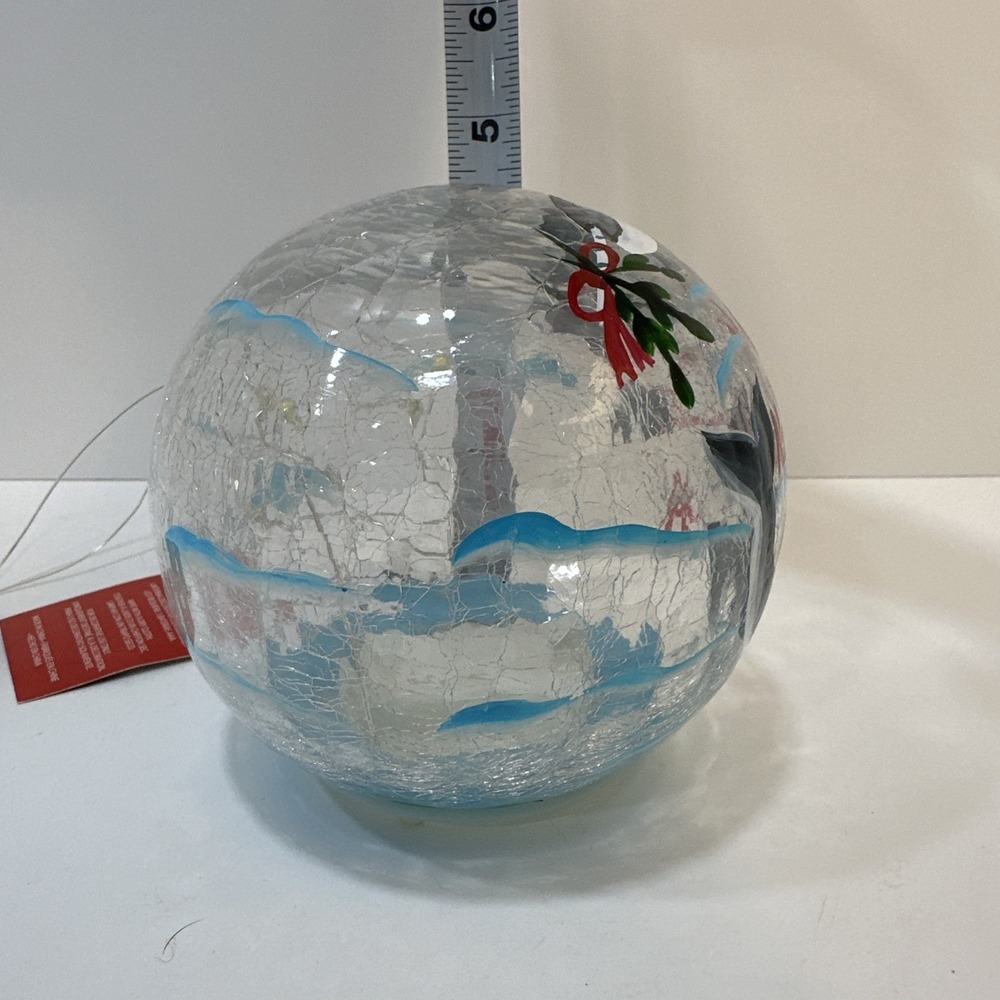Luminance Collection Happy Narwhalidays Light Up Globe Christmas Arctic NWT - Picture 9 of 10